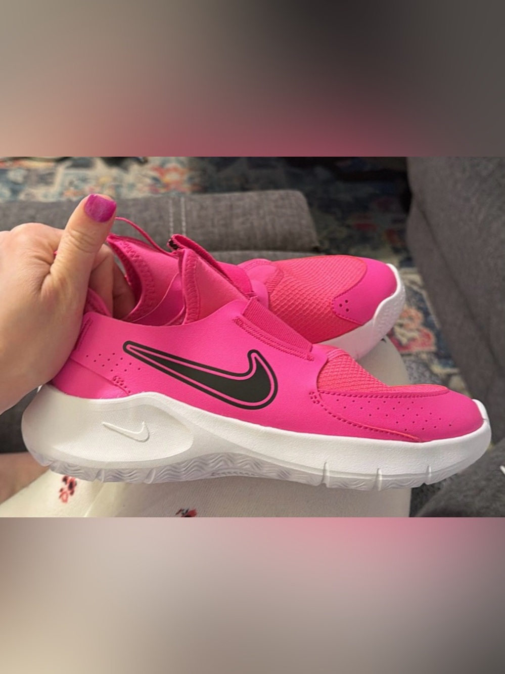 NWOB Nike Flex Runner 3 Sneaker Girls Youth Sz 4 - Picture 3 of 7